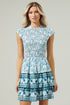 Catalina Floral Smocked Mini Dress